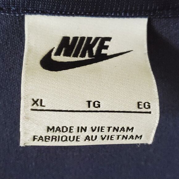 Nike Sportswear Womens XL Full Zip Hooded Jacket Navy And Royal Blue Activewear - Picture 7 of 11